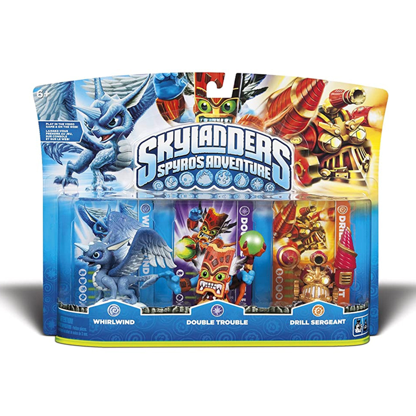 Skylanders Spyro's Adventure Triple Character Pack (Whirlwind, Double Trouble, Drill Sergeant)