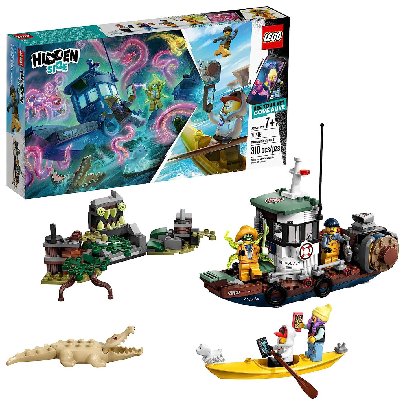 LEGO Hidden Side: Wrecked Shrimp Boat Set 70419